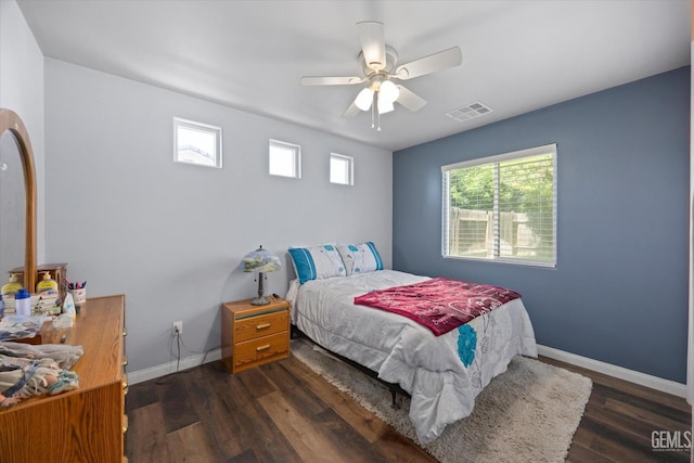 6202 Ocean Jasper Dr, Bakersfield, CA 93313 - bedroom featuring wood finished floors and ceiling fan