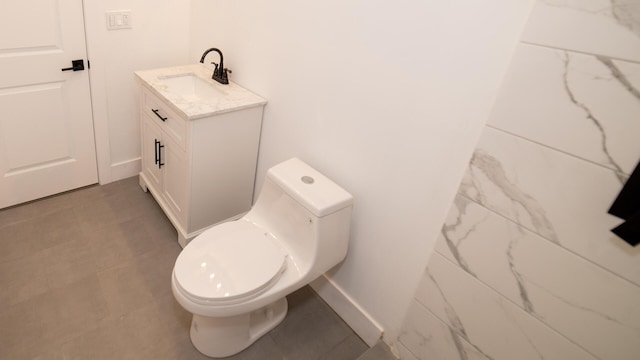 119 N Shore Dr, Albrightsville, PA 18210 - bathroom with baseboards, toilet, and vanity