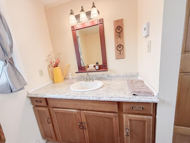 353 Bollinger Rd, Kunkletown, PA 18058 - bathroom with vanity and crown molding