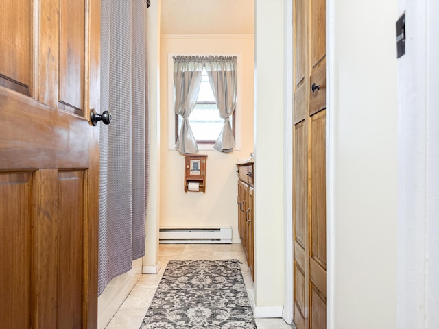 353 Bollinger Rd, Kunkletown, PA 18058 - corridor with baseboard heating and baseboards