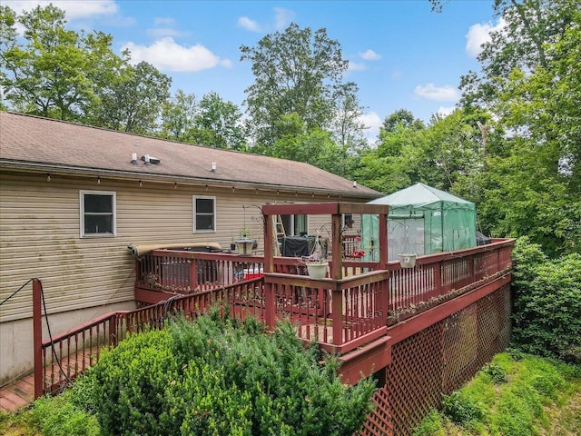 600 N Harrity Rd, Palmerton, PA 18071 - back of property featuring a wooden deck