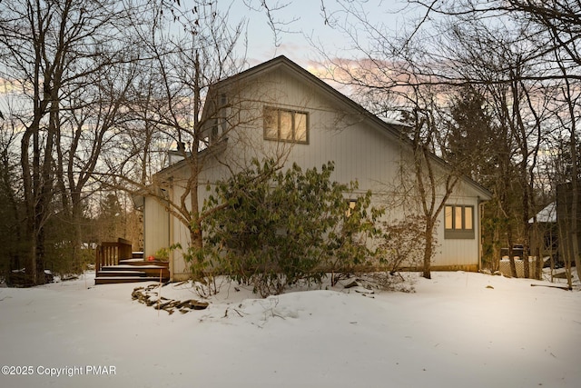 2222 Hillcrest Dr, Pocono Pines, PA 18350 - view of snowy exterior