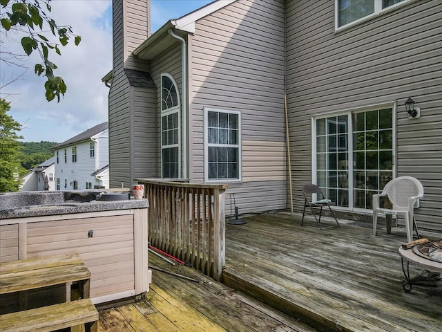 2358 Snapdragon Pt, East Stroudsburg, PA 18301 - view of wooden deck