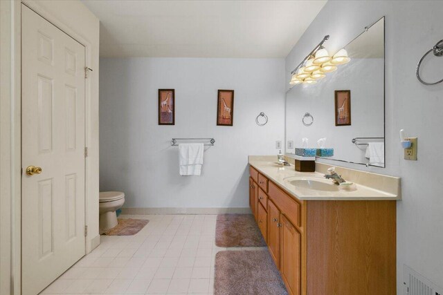 2358 Snapdragon Pt, East Stroudsburg, PA 18301 - bathroom with double vanity and tile patterned flooring