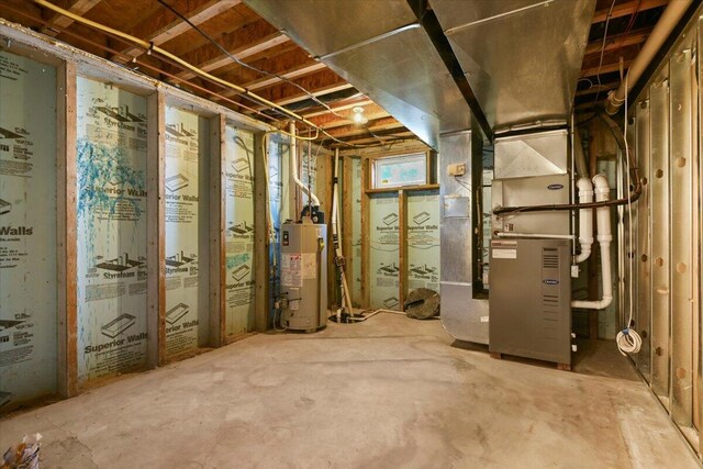 2358 Snapdragon Pt, East Stroudsburg, PA 18301 - basement featuring gas water heater and heating unit
