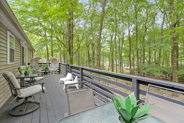 7 Park Ln, Lake Harmony, PA 18624 - view of wooden deck