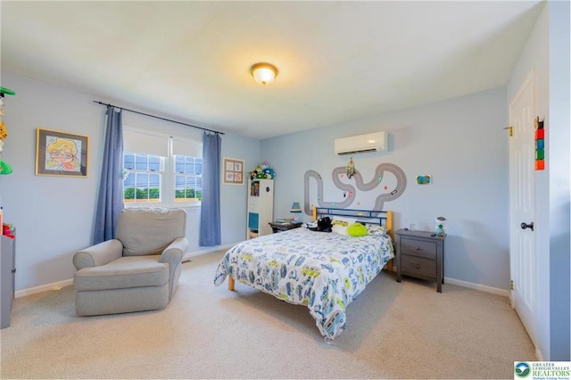 5622 Snowdrift Rd, Orefield, PA 18069 - bedroom with an AC wall unit and carpet flooring