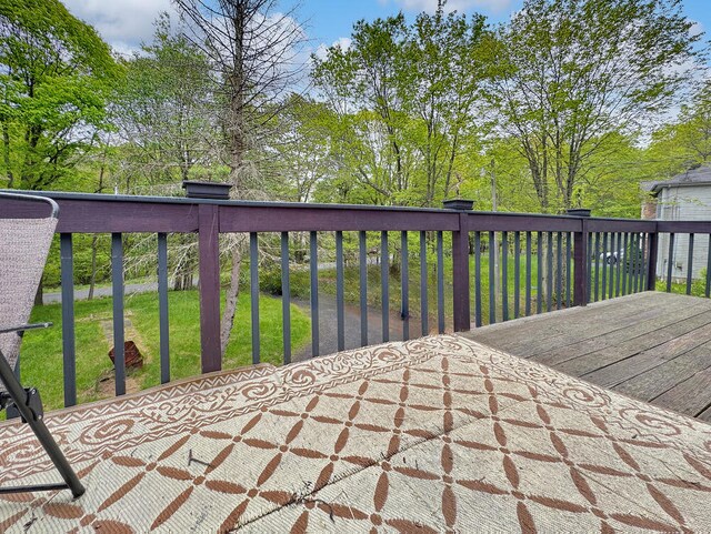 163 Granite Rd, Long Pond, PA 18334 - view of wooden deck
