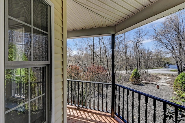 348 Mountain Top Lake Rd, Long Pond, PA 18334 - balcony featuring view of scattered trees