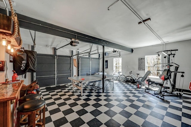 348 Mountain Top Lake Rd, Long Pond, PA 18334 - garage with a garage door opener