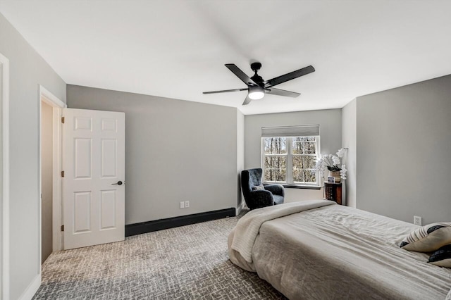 348 Mountain Top Lake Rd, Long Pond, PA 18334 - carpeted bedroom with ceiling fan and baseboards