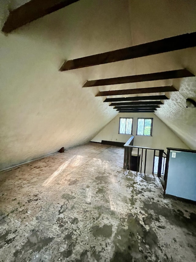 view of additional living space
