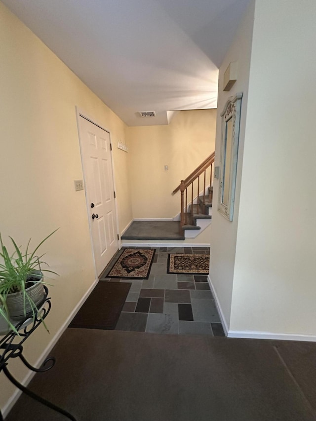 110 Alwen Ave, East Stroudsburg, PA 18301 - entryway featuring stairway and baseboards
