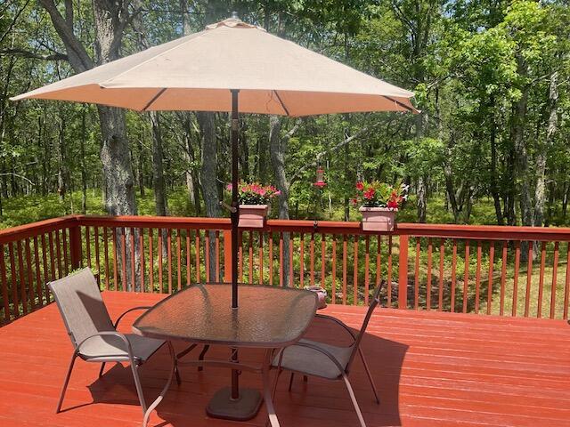 3124 Bluebird Dr, Bushkill, PA 18324 - deck with outdoor dining space