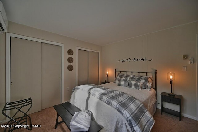 36 Maplewood Rd, Lake Harmony, PA 18624 - bedroom featuring multiple closets and carpet flooring