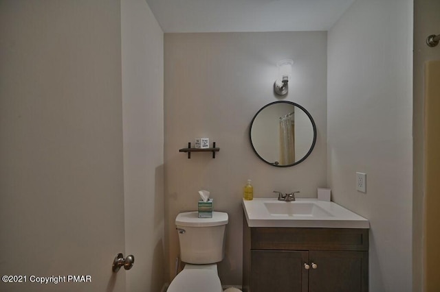 36 Maplewood Rd, Lake Harmony, PA 18624 - bathroom with vanity and toilet