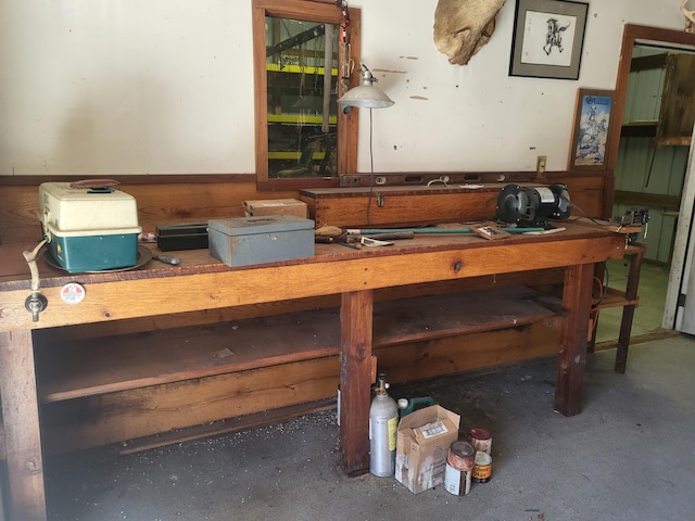 216 Buckhorn Ln, Cresco, PA 18326 - miscellaneous room featuring concrete floors