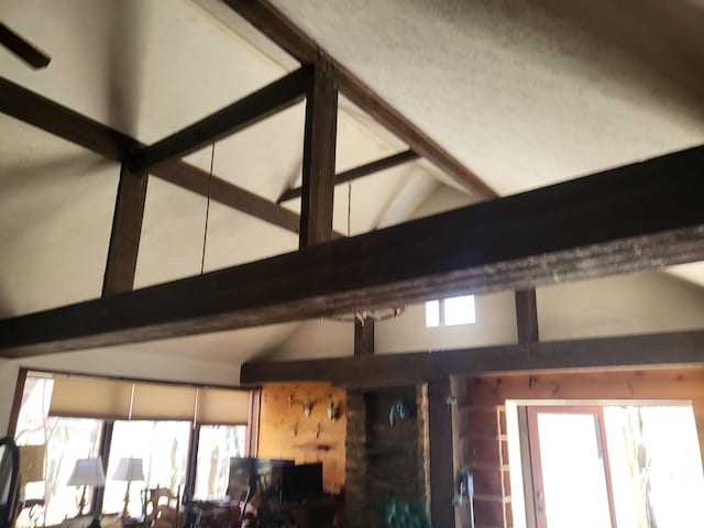 216 Buckhorn Ln, Cresco, PA 18326 - detailed view of beam ceiling