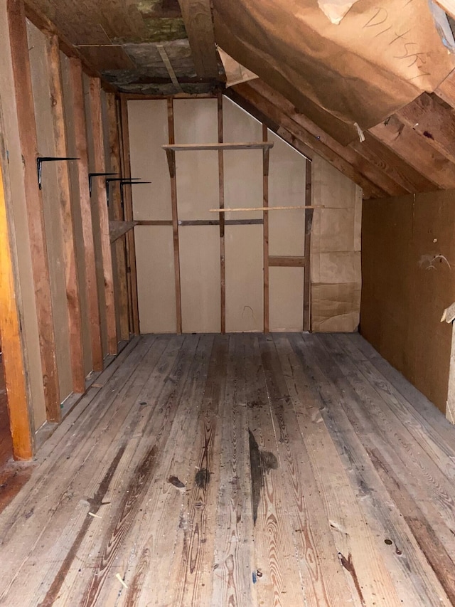 view of attic