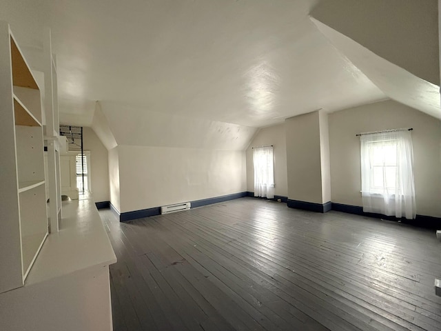 233 Lafayette Ave, Palmerton, PA 18071 - bonus room featuring lofted ceiling, wood-type flooring, and baseboard heating