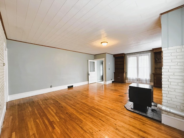 233 Lafayette Ave, Palmerton, PA 18071 - unfurnished living room featuring hardwood / wood-style floors