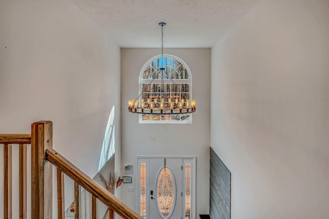 291 White Pine Dr, Pocono Lake, PA 18347 - room details with a notable chandelier