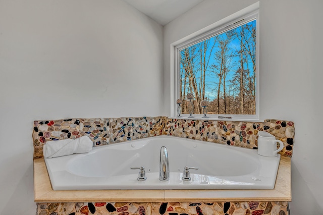 full bath featuring a garden tub