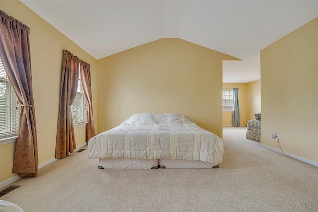 706 Franklin Ct, East Stroudsburg, PA 18302 - carpeted bedroom with baseboards and vaulted ceiling