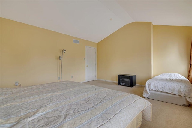706 Franklin Ct, East Stroudsburg, PA 18302 - bedroom with light carpet and vaulted ceiling
