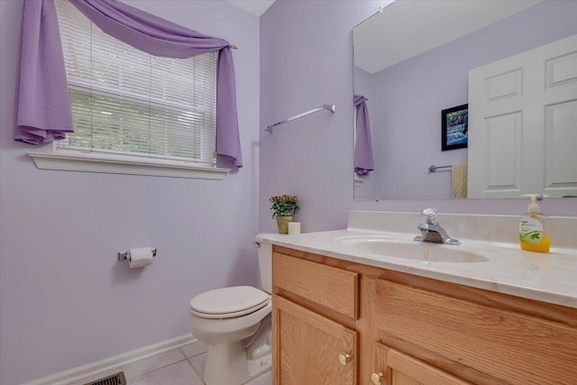 706 Franklin Ct, East Stroudsburg, PA 18302 - half bathroom with vanity and tile patterned floors