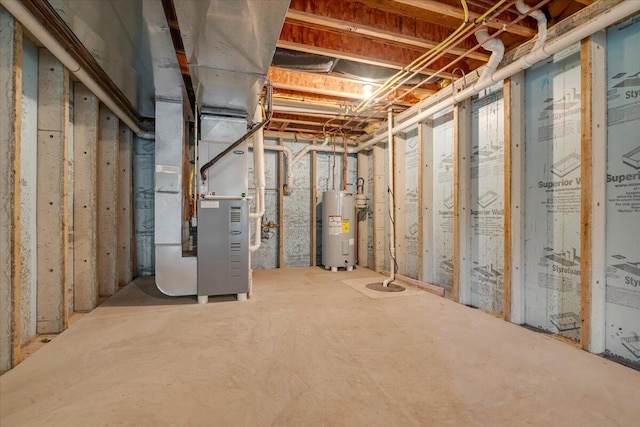 706 Franklin Ct, East Stroudsburg, PA 18302 - unfinished below grade area with water heater and heating unit