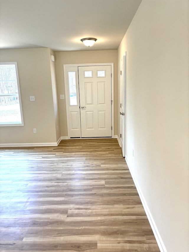 20 Leaf Ct, East Stroudsburg, PA 18302 - entryway with baseboards and wood finished floors