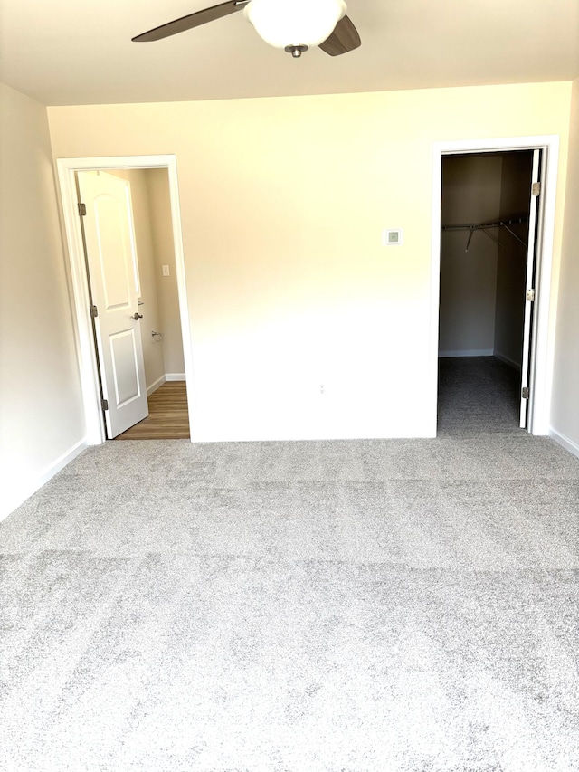 20 Leaf Ct, East Stroudsburg, PA 18302 - unfurnished bedroom featuring carpet flooring, a walk in closet, baseboards, and a closet