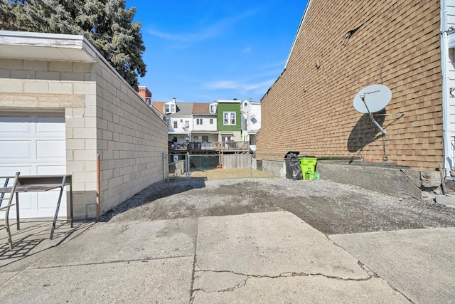 view of road with a residential view