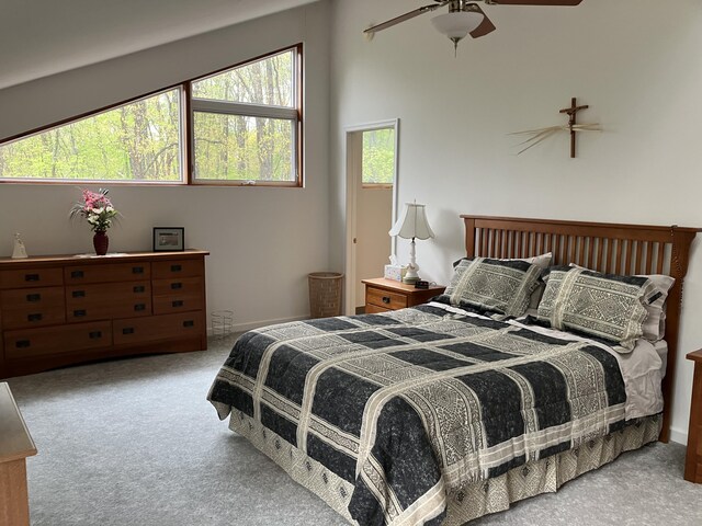 20 Horseshoe Dr, White Haven, PA 18661 - carpeted bedroom with a ceiling fan and baseboards
