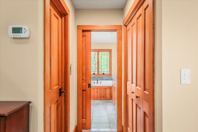 44 Watawga Way W, Gouldsboro, PA 18424 - hallway featuring light tile patterned flooring