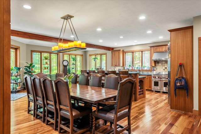 44 Watawga Way W, Gouldsboro, PA 18424 - dining area with recessed lighting, light wood-style floors, and a chandelier