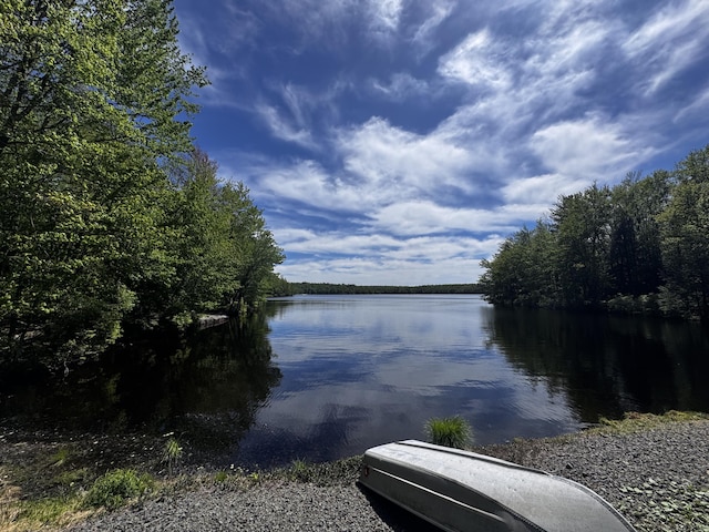44 Watawga Way W, Gouldsboro, PA 18424 - water view featuring a heavily wooded area