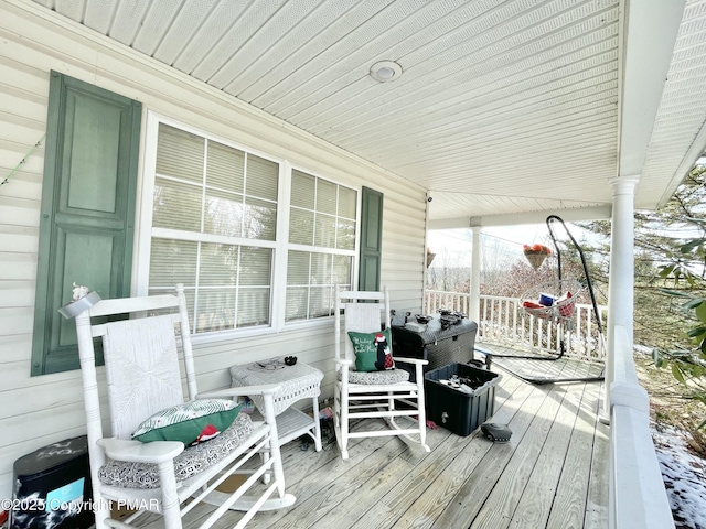 view of wooden terrace