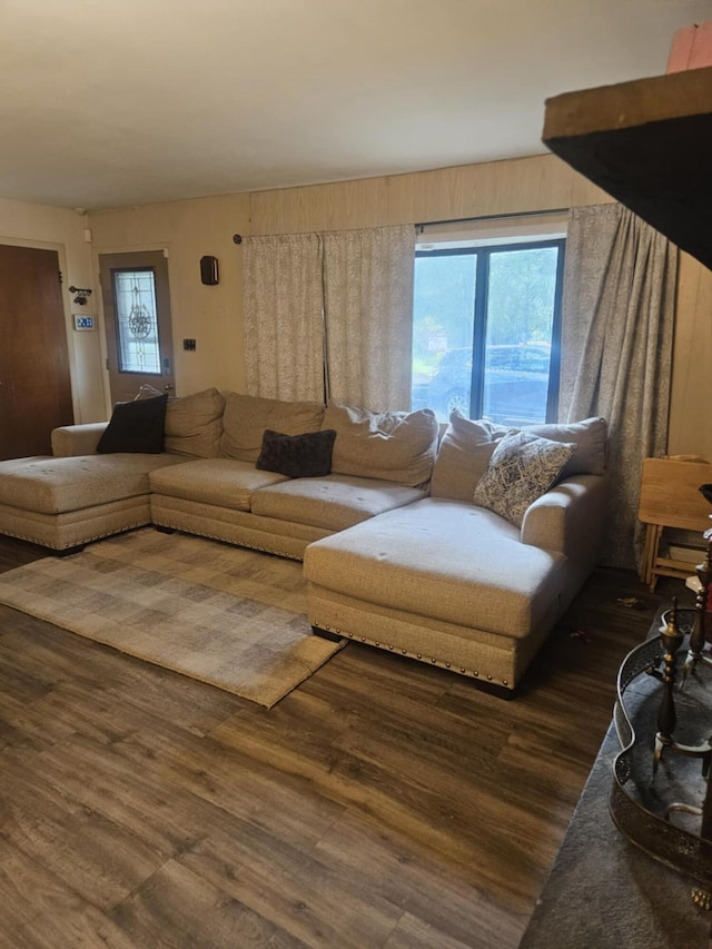 159 Summit Ave, Pocono Summit, PA 18346 - living area with dark wood finished floors