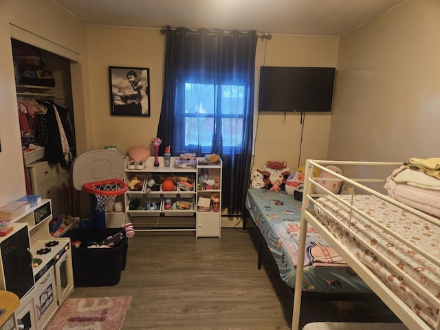 159 Summit Ave, Pocono Summit, PA 18346 - bedroom featuring wood finished floors and a closet