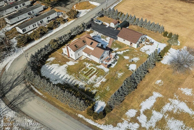 bird's eye view with a residential view