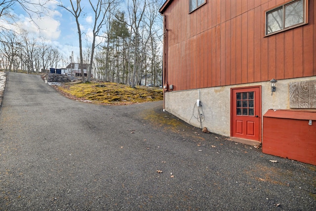 view of property exterior with stucco siding