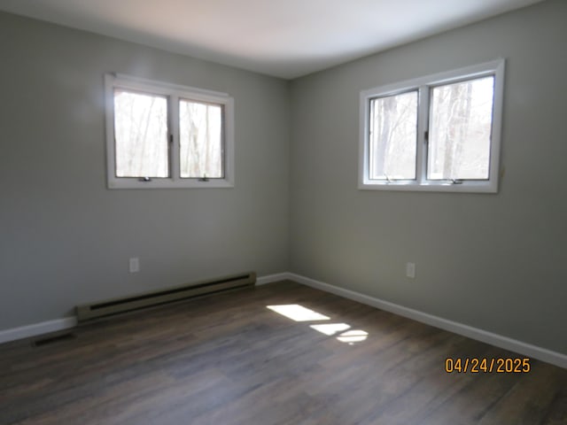 5 Bruin Ct, Lake Harmony, PA 18624 - empty room featuring baseboards, plenty of natural light, and baseboard heating