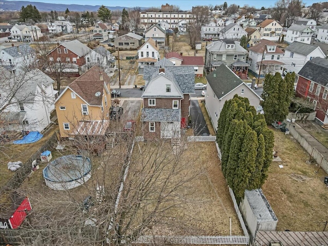 bird's eye view featuring a residential view