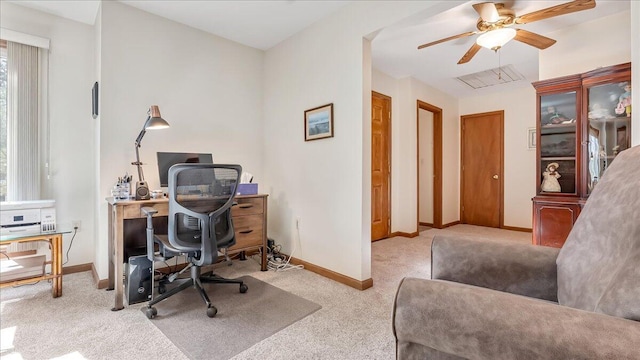 205 Flatbrook Way, Milford, PA 18337 - office space featuring carpet, a ceiling fan, and baseboards