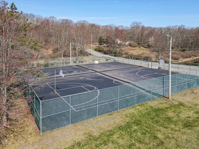 205 Flatbrook Way, Milford, PA 18337 - view of sport court featuring community basketball court, a view of trees, and fence