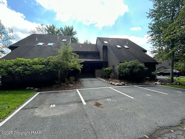 view of uncovered parking lot