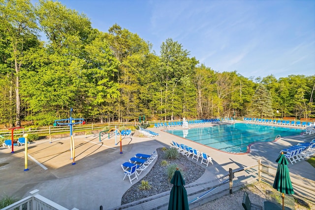 19 Conservancy Ct, Gouldsboro, PA 18424 - community pool with a view of trees