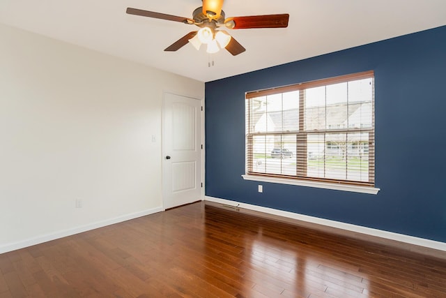 621 E Princeton Ave, Palmerton, PA 18071 - unfurnished room featuring ceiling fan, baseboards, and hardwood / wood-style flooring